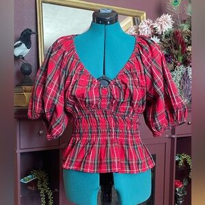 Tartan blouse